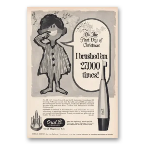 1964 Oral B Print Ad | Christmas