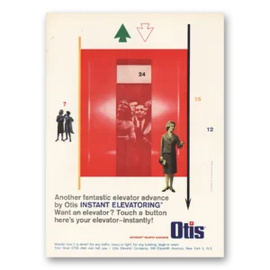 1964 Otis Elevator Print Ad | Fantastic Elevator Advance