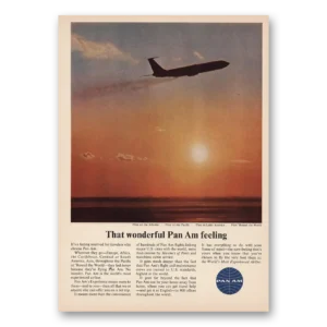 1964 Pan Am Print Ad | Feeling