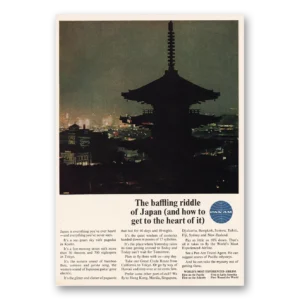 1964 Pan Am Print Ad | Baffling Riddle Of Japan