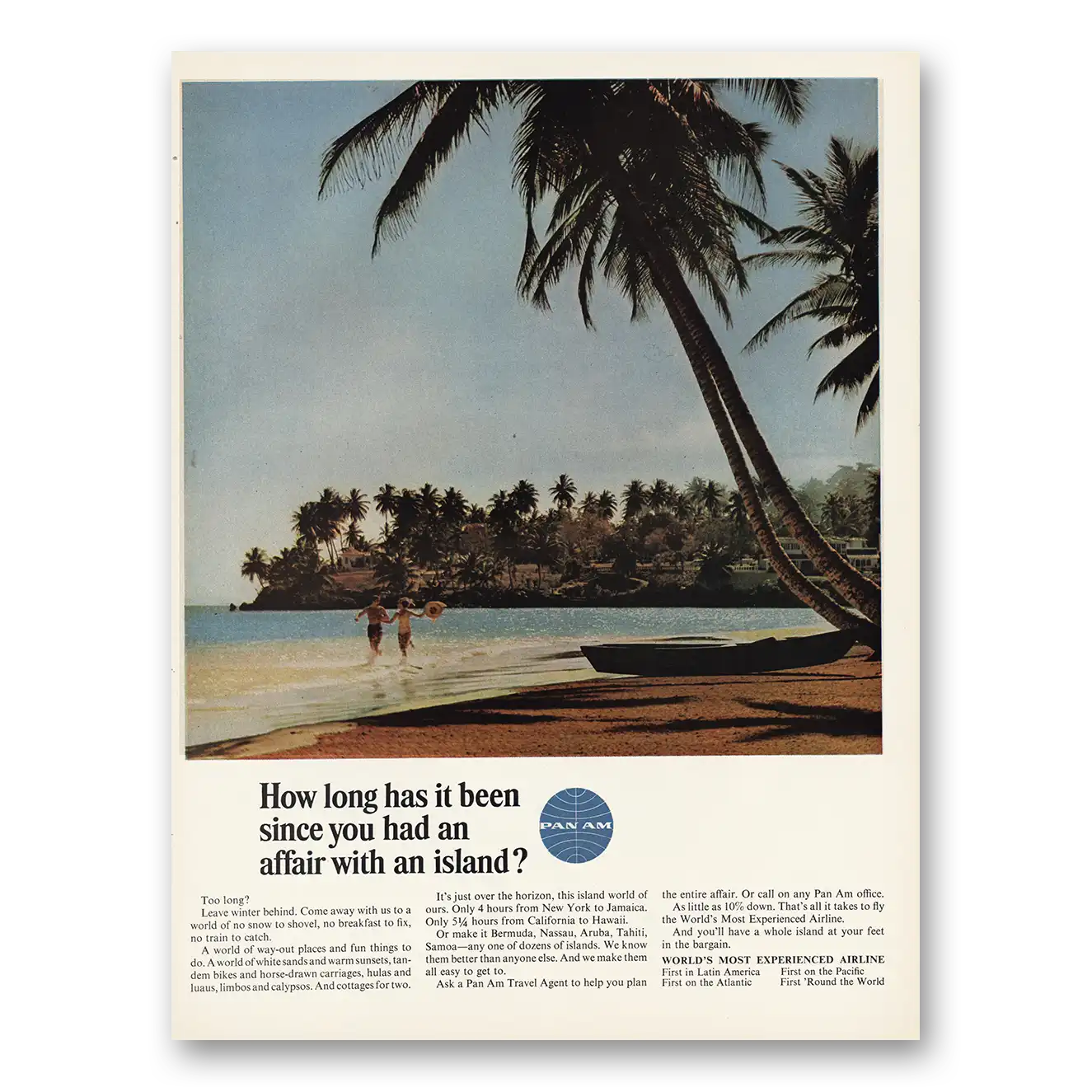 1964 Pan Am Print Ad | Affair With Island