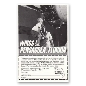 1964 Pensacola Florida Print Ad | Wings