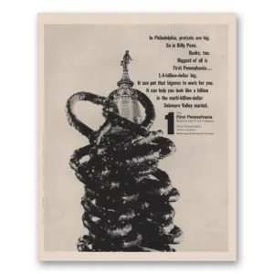 1964 First Pennsylvania Bank Print Ad | Philadelphia Pretzels