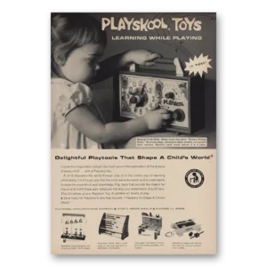 1964 Playskool Toys Print Ad | Learning Playing