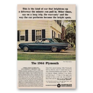 1964 Plymouth Fury Print Ad | Brightens Up