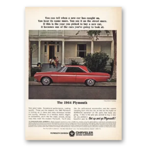 1964 Plymouth Print Ad | New Car Has Caught On