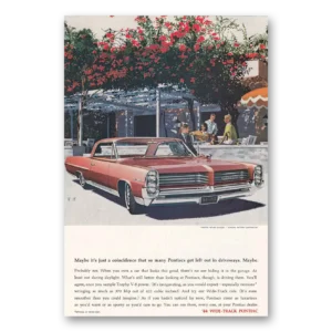 1964 Pontiac Wide Track Print Ad | Wide Track