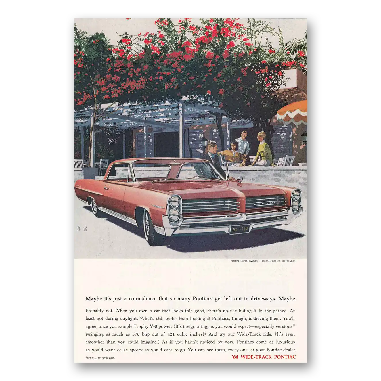 1964 Pontiac Wide Track Print Ad | Wide Track