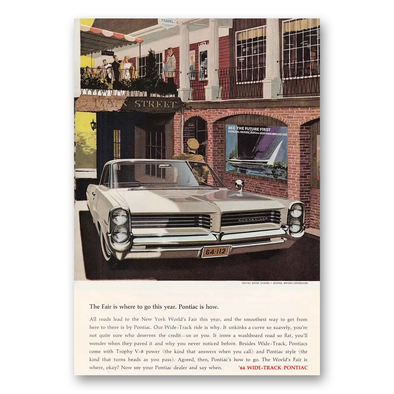 1964 Pontiac Wide Track Print Ad | Main Street Fair