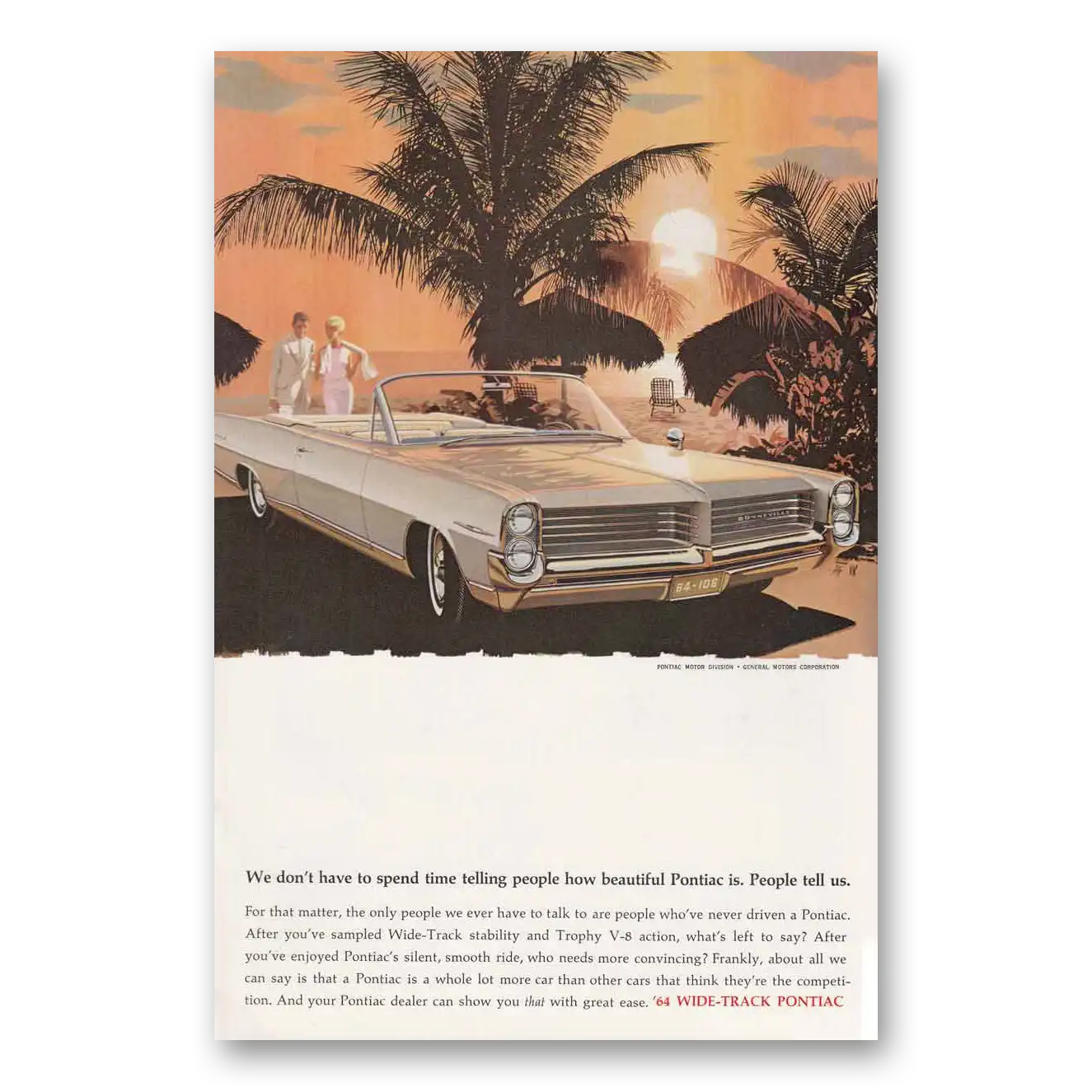 1964 Pontiac Wide Track Print Ad | Spend Time