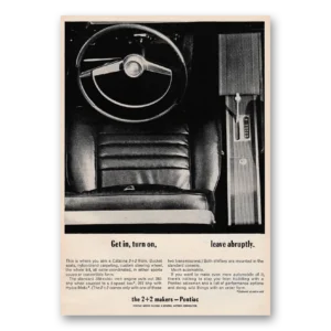 1964 Pontiac Catalina Print Ad | Leave Abruptly