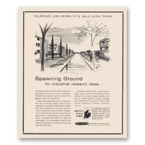 1964 Purdue University McClure Park Print Ad | Spawning Ground