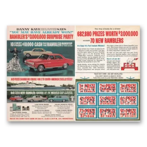 1964 Rambler Print Ad | Danny Kaye