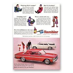 1964 Rambler Print Ad | Steering Wheel