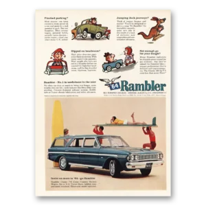 1964 Rambler Station Wagon Print Ad | Jumping Jack Journeys