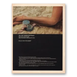 1964 Lady Remington Shaver Print Ad | Intimate Gift