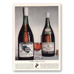1964 Remy Martin Print Ad | Proudly We Turn Our Back