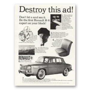 1964 Renault Print Ad | Destroy This Ad