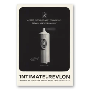 1964 Intimate Perfume Print Ad | Spray Mist