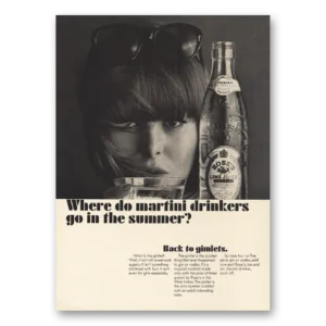 1964 Roses Lime Juice Print Ad | Martini Drinkers