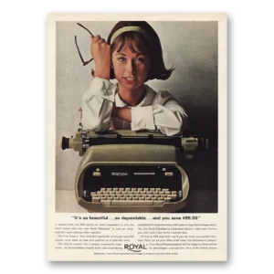 1964 Royal Typewriter Print Ad | So Beautiful