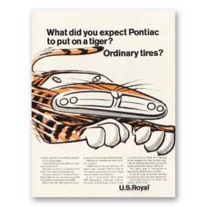 1964 US Royal Tires Print Ad | Expect Pontiac