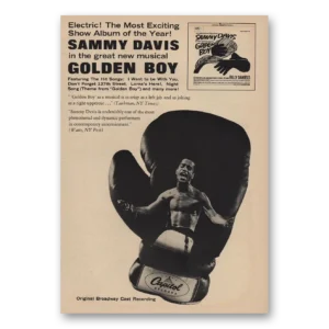 1964 Sammy Davis Promo Print Ad | Golden Boy