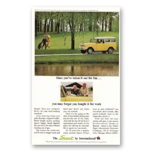 1964 International Harvester Scout Print Ad | Out For Fun