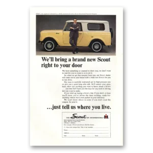 1964 International Harvester Scout Print Ad | Your Door