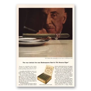 1964 Shakespeare Cigar Print Ad | Mr Havana Cigar