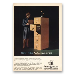 1964 Shaw Walker Print Ad | Automatic File