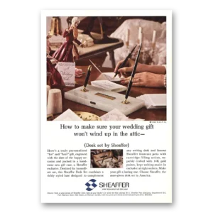 1964 Sheaffers Desk Sets Print Ad | Desk Set