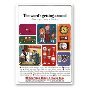 1964 Sheraton Hotels Print Ad | Getting Around