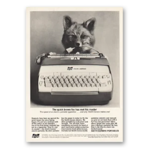 1964 Smith Corona Typewriters Print Ad | Quick Brown Fox