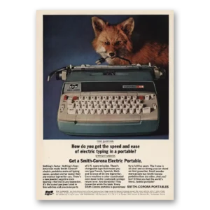 1964 Smith Corona Typewriters Print Ad | Electric Foxy Question