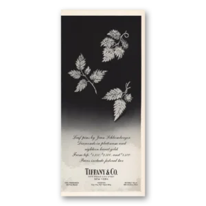 1964 Tiffany & Co Print Ad | Leaf Pins