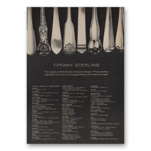 1964 Tiffany & Co Print Ad | Sterling