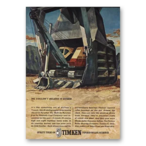 1964 Timken Roller Bearings Print Ad | We Couldn’t Believe It