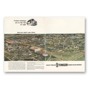 1964 Timken Print Ad | New Yorks World Fair