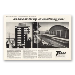 1964 Trane Air Condioning Print Ad | San Francisco