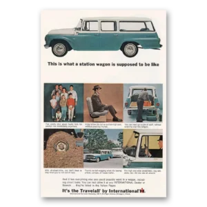 1964 International Harvester Travelall Print Ad | Station Wagon