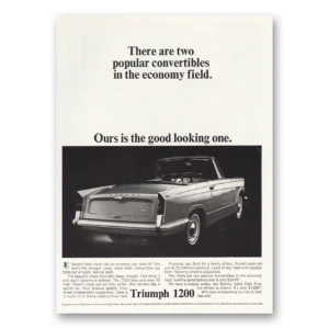 1964 Triumph Print Ad | Two Popular Convertibles