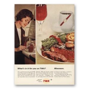 1964 TWA Print Ad | Royal Ambassador First Class