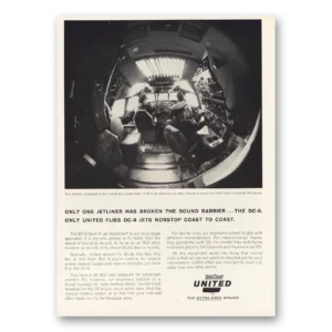 1964 United Airlines Print Ad | Dc8