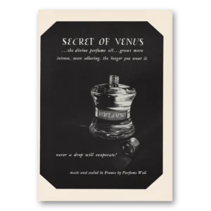 1964 Parfums Weil Paris Print Ad | Secret Of Venus