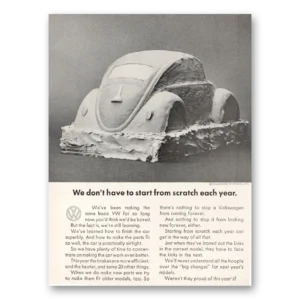 1964 Volkswagen Beetle Print Ad | Start From Scratch