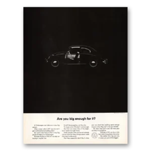 1964 Volkswagen Beetle Print Ad | Big Enough
