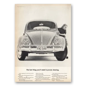 1964 Volkswagen Beetle Print Ad | Power Steering