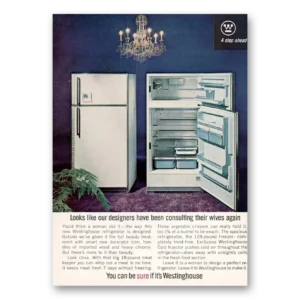 1964 Westinghouse Refrigerator Print Ad | Consulting Wives