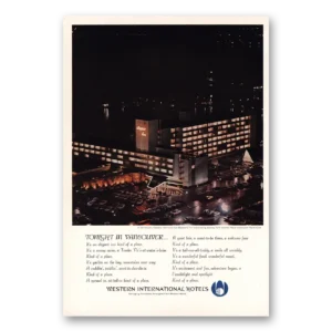 1964 Western International Hotels Print Ad | Tonight In Vancouver